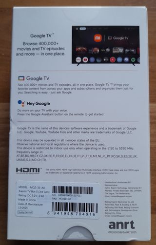 Xiaomi TV Box S 3ª Gen 4K Google TV