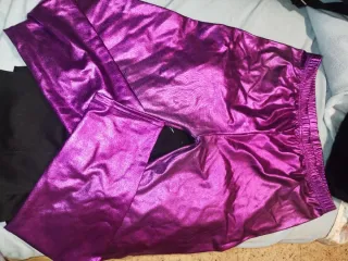 Mallas metálicas lila talla L