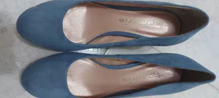 Décolleté Tamaris Blu 37 colore celeste aviazione