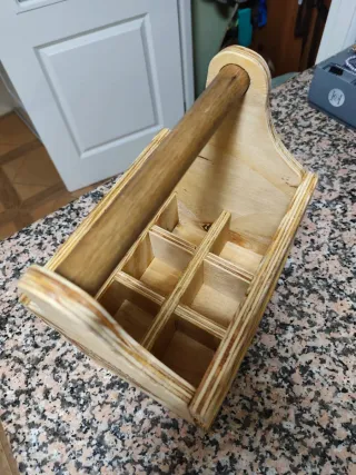 Porta Cervezas Madera Alavés