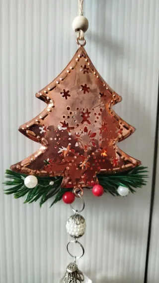 Decorazione Natalizia in Metallo Ramato