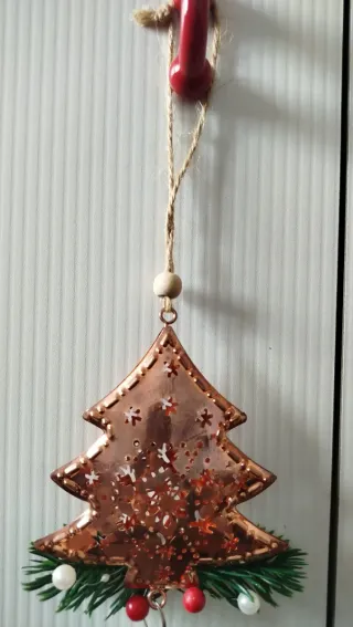 Decorazione Natalizia in Metallo Ramato