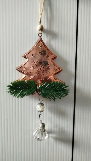 Decorazione Natalizia in Metallo Ramato