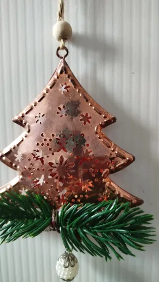 Decorazione Natalizia in Metallo Ramato