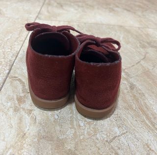 Botas serraje burdeos