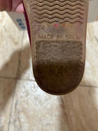 Botas serraje burdeos