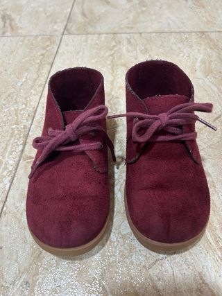 Botas serraje burdeos