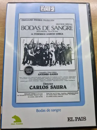 DVD Bodas de Sangre - Federico García Lorca