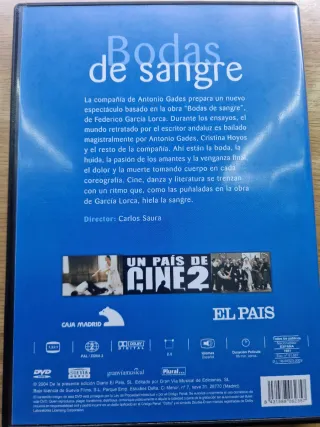 DVD Bodas de Sangre - Federico García Lorca