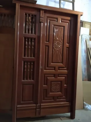 Puerta Maciza Madera Oregón