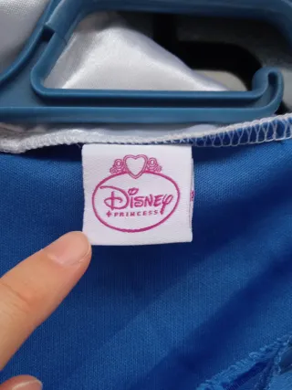 Disfraz infantil princesa amarillo y azul