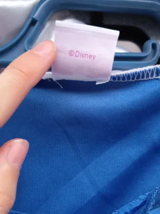 Disfraz infantil princesa amarillo y azul