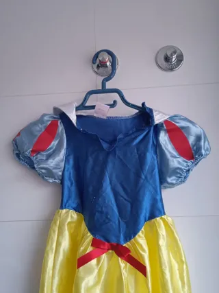 Disfraz infantil princesa amarillo y azul