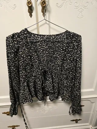 Blusa estampada manga larga de shein