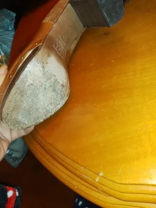 Botines de tacón de ante y piel