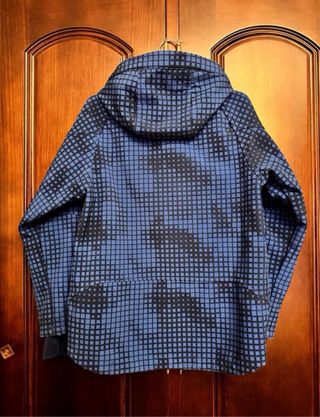 Abrigo H&M niños azul cuadros 8/9 años