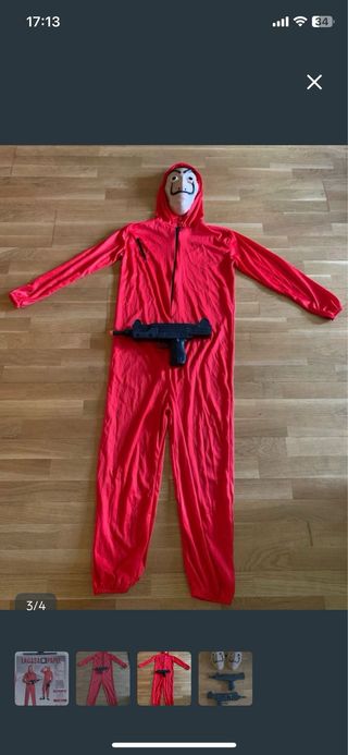 DISFRAZ LA CASA DE PAPEL para adulto (unisex)