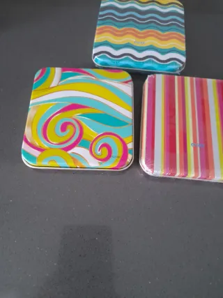 Lote de 7 Cajas Metálicas Decoradas