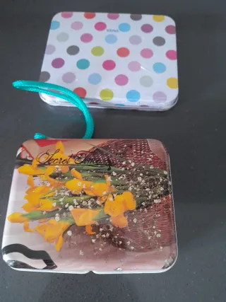 Lote de 7 Cajas Metálicas Decoradas