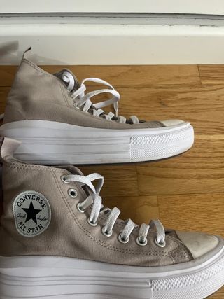 Converse Beige Plataforma