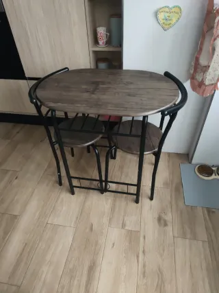 Mesa y 2 Sillas Cocina