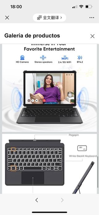 2-en-1 Tablet/Portátil 10,1" | 12 GB RAM, 256 GB S