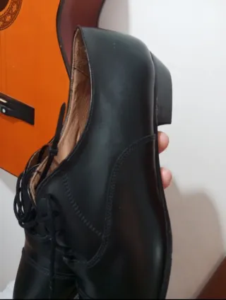 Scarpe donna stringate nere vintage