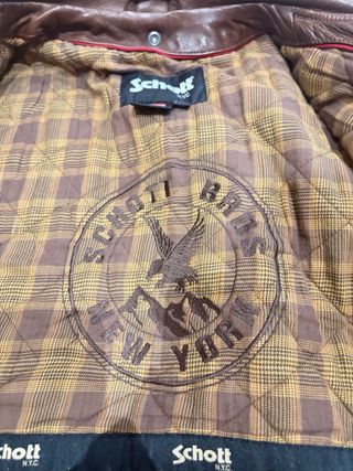 Chaqueta Schott NYC LC1140 Marrón