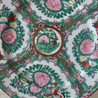 Plato antiguo porcelana de Macao (Macau) – esmalte