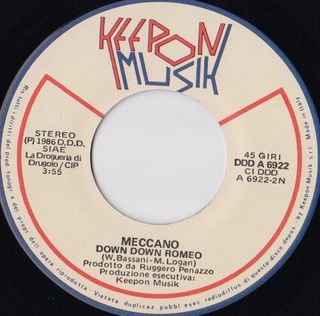 Meccano Ipnotica / Down Down Romeo 7" 45 RPM 1986