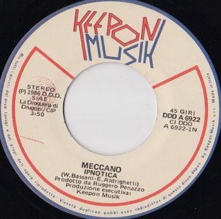 Meccano Ipnotica / Down Down Romeo 7" 45 RPM 1986