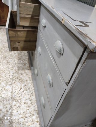 Cajonera grande madera Maison du Monde gris