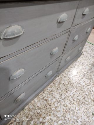 Cajonera grande madera Maison du Monde gris