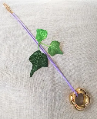 Collar/Anillo Flor de "Oro"