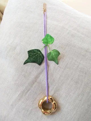 Collar/Anillo Flor de "Oro"