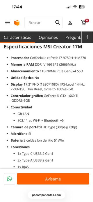 Portatile MSI Creator 17M A9SD