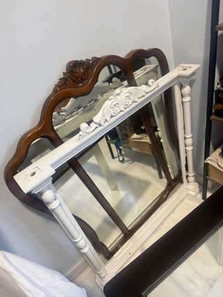 Specchi antichi in legno e vetro, 40€ ciascuno