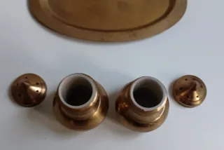 Set Sale e Pepe vintage in ottone