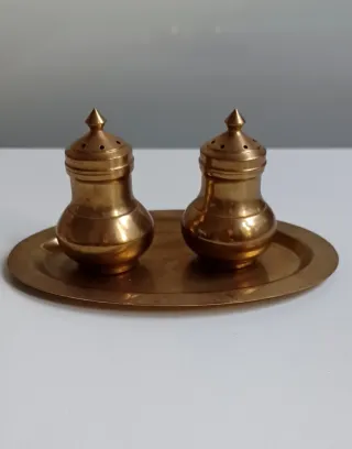 Set Sale e Pepe vintage in ottone