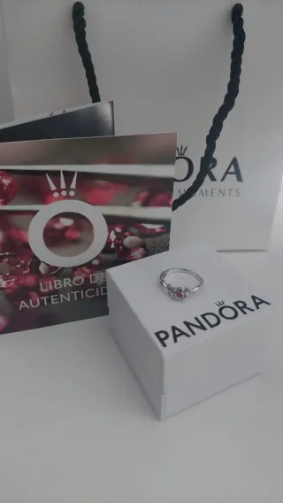 Anillo Pandora Bella y Bestia tallas 50 52 54 56