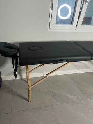 Camilla plegable con funda