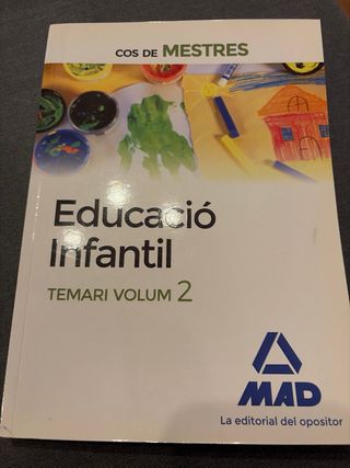 Cos de Mestres Educació Infantil. Temari Volum ...