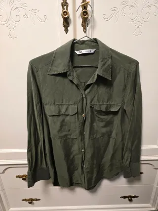 Camisa Zara verde