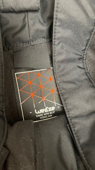 Pantalón de nieve Wedze negro Talla 9-10