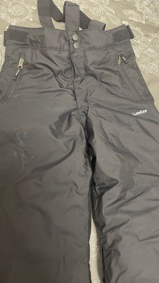 Pantalón de nieve Wedze negro Talla 9-10