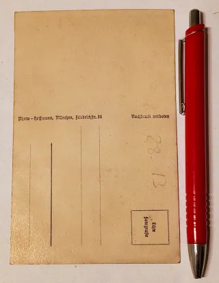 Militaria Postal Waffen SS Obersturmfuhrer