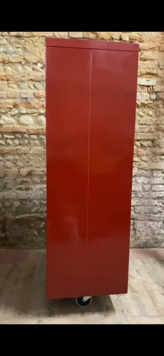 Schedario/classificatore in ferro rosso