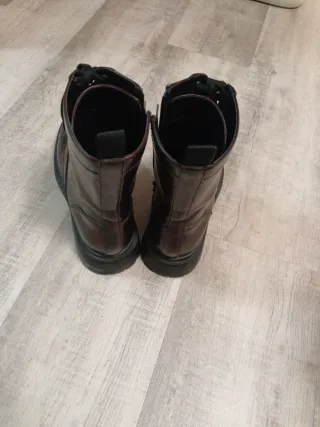 Botas militares Parfois burdeos T39