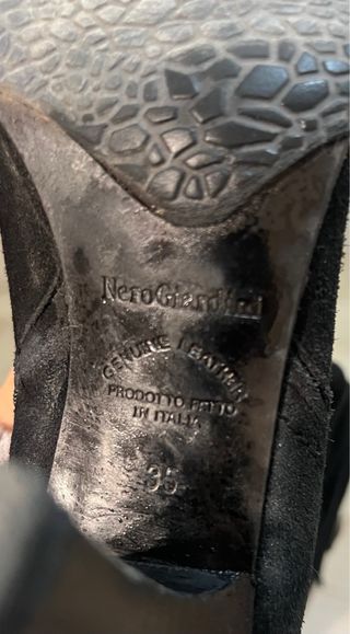 Stivali Nero Giardini Camoscio Tacco