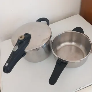 Pentola a pressione da 6+4 litri